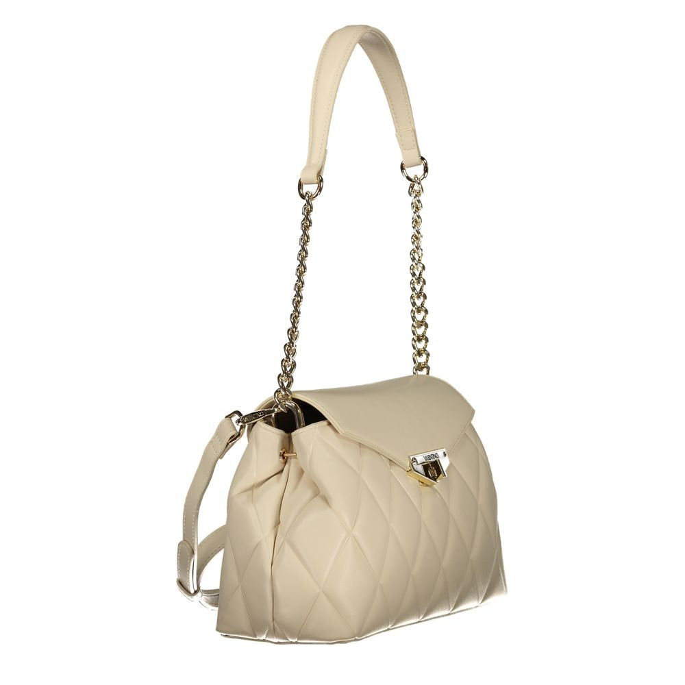 Mario Valentino Beige Polyurethane Women Shoulder Bag