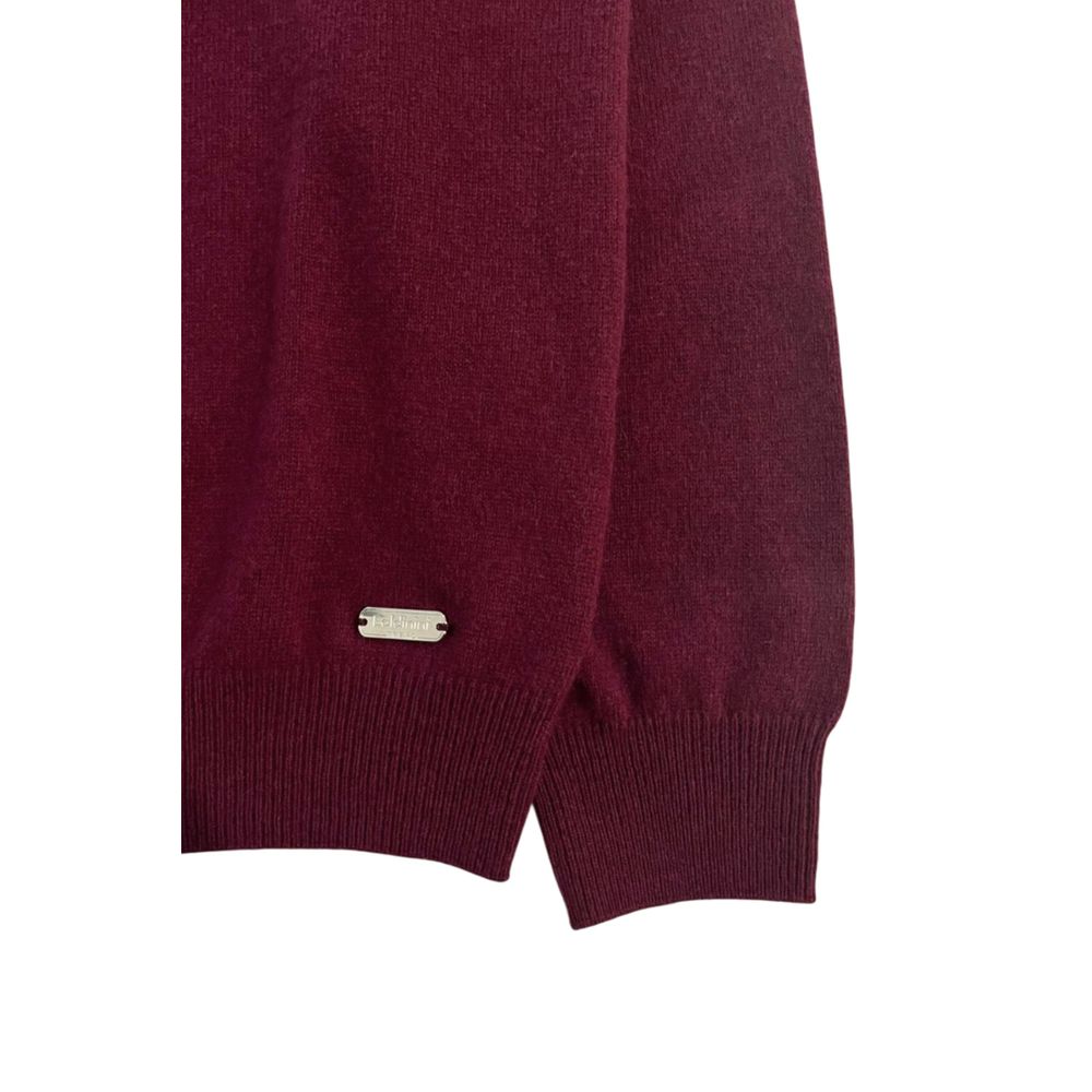 Baldinini Trend Red Cashmere Men Sweater