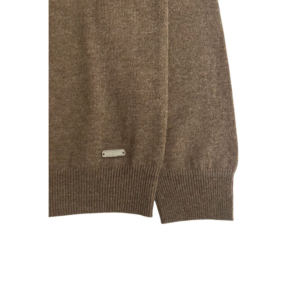 Baldinini Trend Brown Cashmere Men Sweater