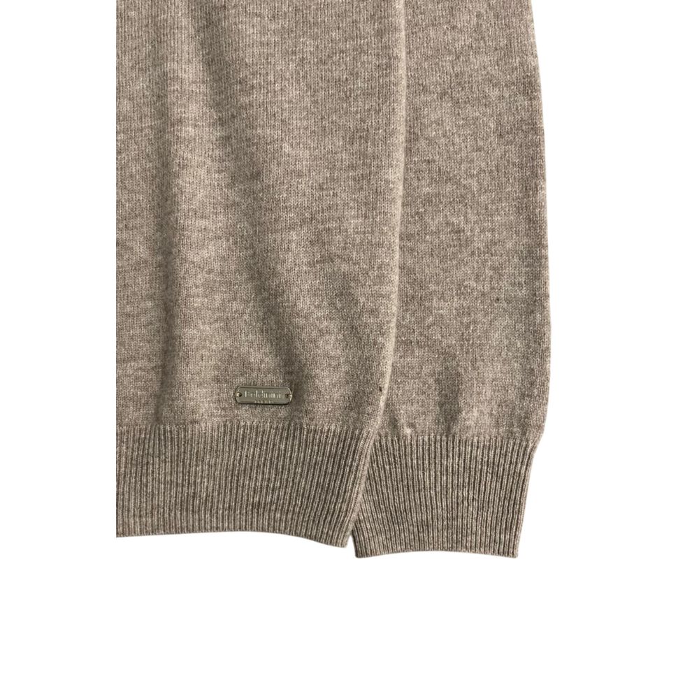 Baldinini Trend Beige Cashmere Men Sweater