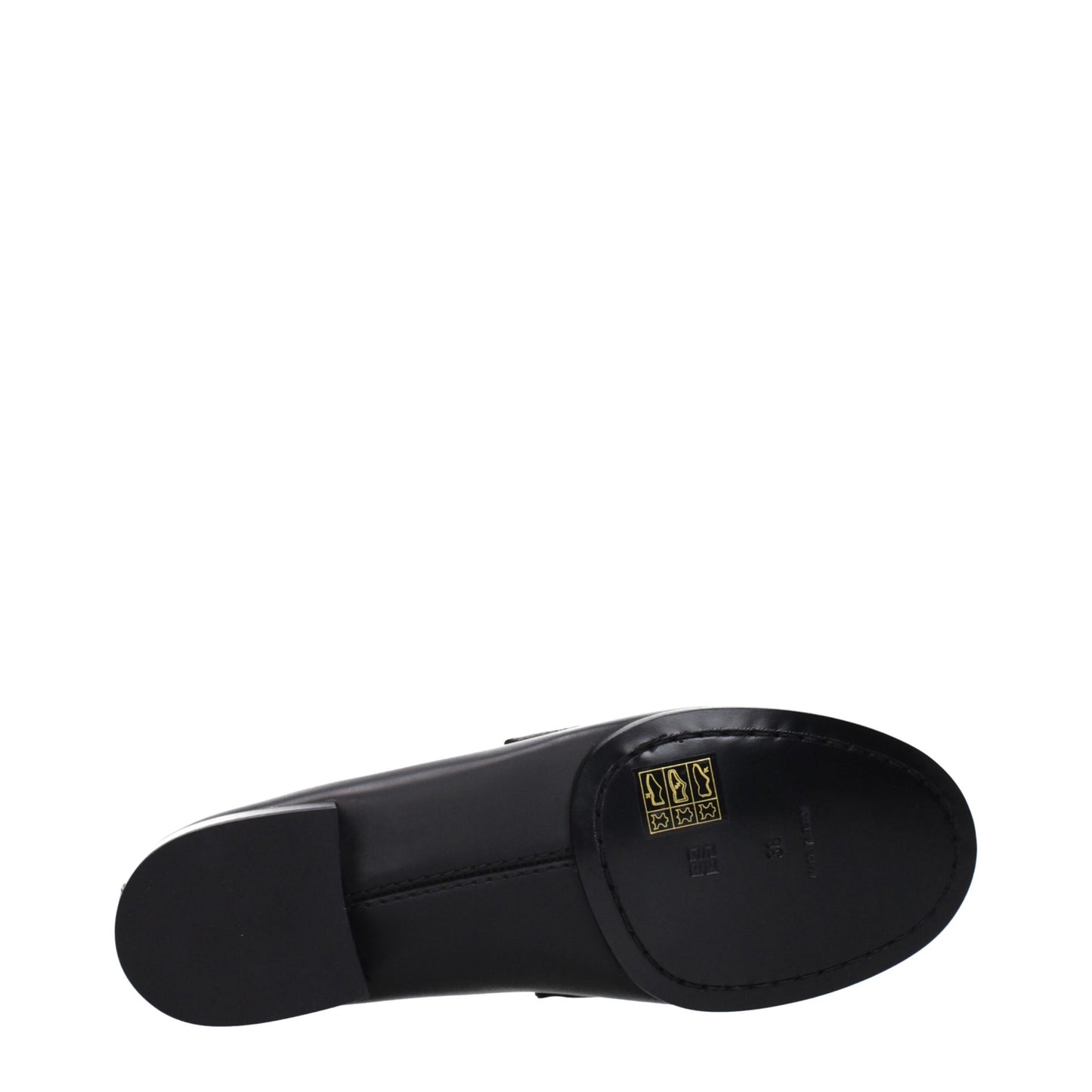 Givenchy Black Leather Slip-On Loafers