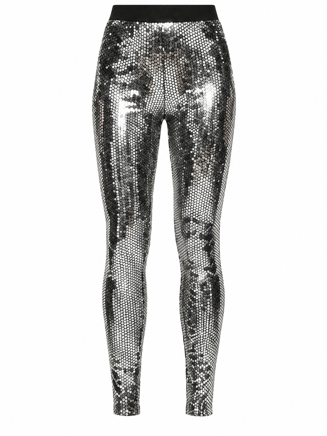 Dolce & Gabbana Silver Cotton Leggings