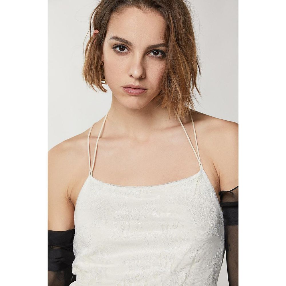 Patrizia Pepe Silver Nylon Casual Dress