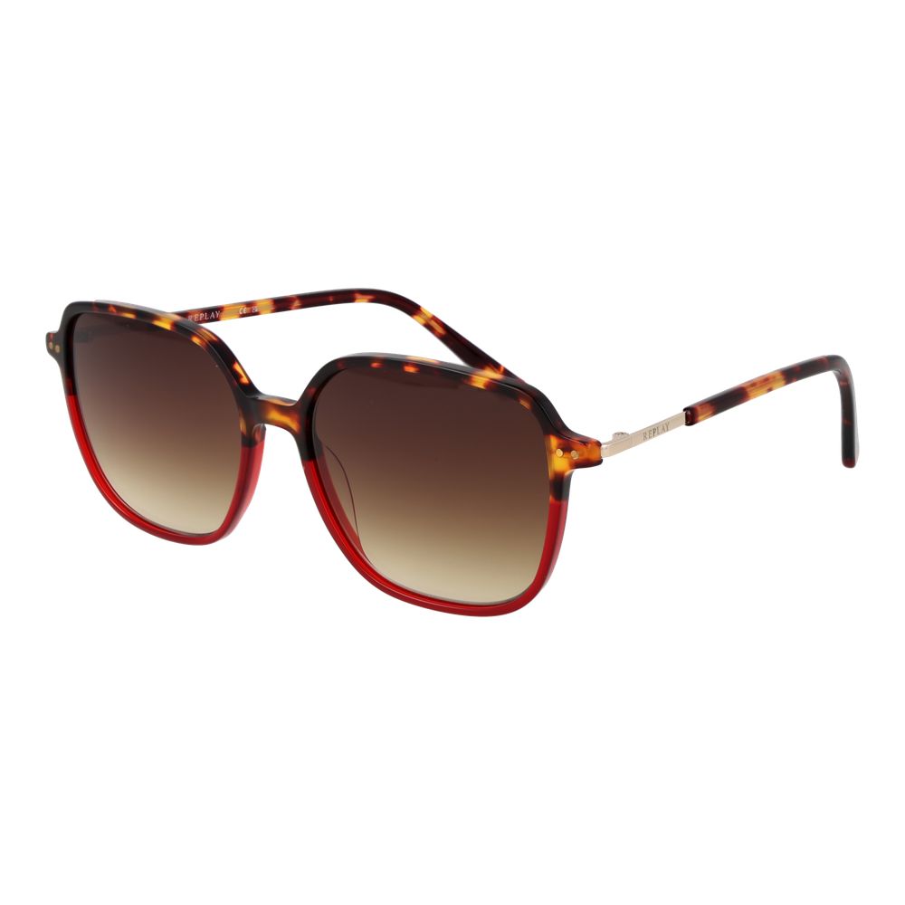 Replay Red Plastic Sunglasses