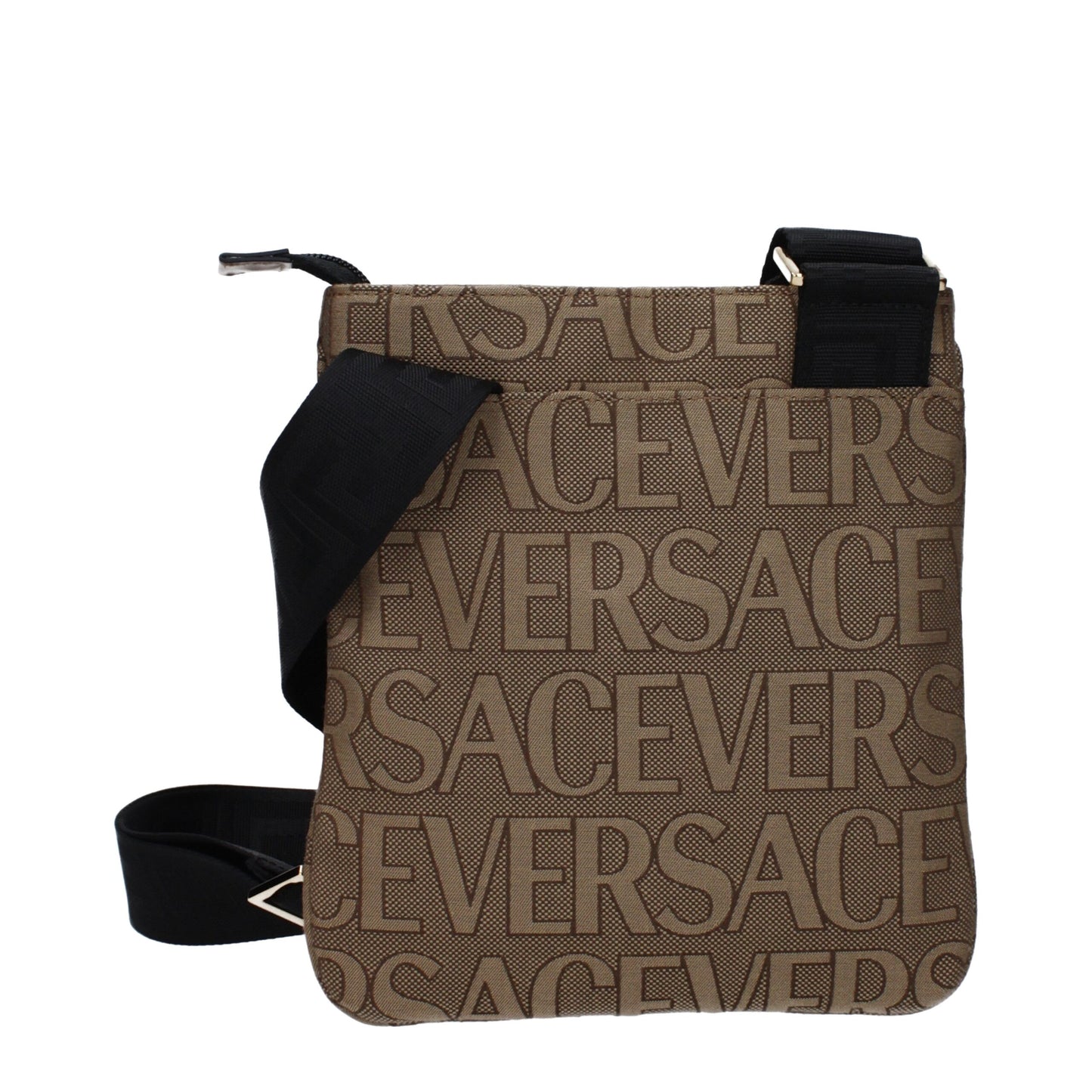 Versace Beige Fabric Crossbody Bag