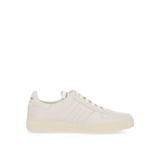Tom Ford White Calfskin Sneakers