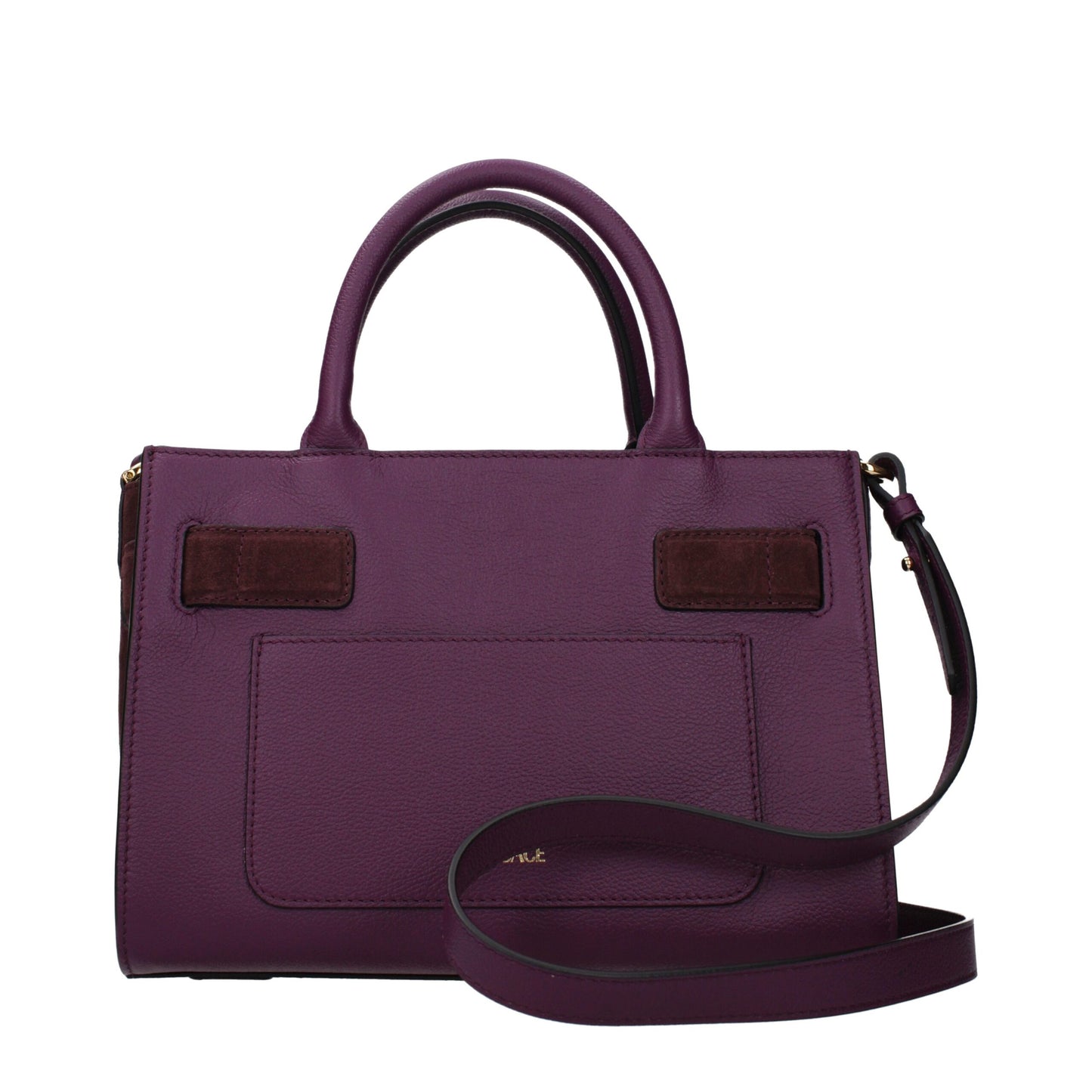 Versace Purple Leather Handbag