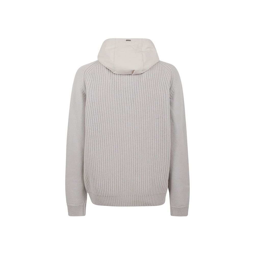 Herno Gray Wool Sweatshirt