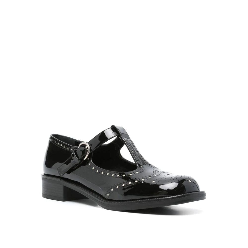 Miu Miu Black Calfskin Shoes