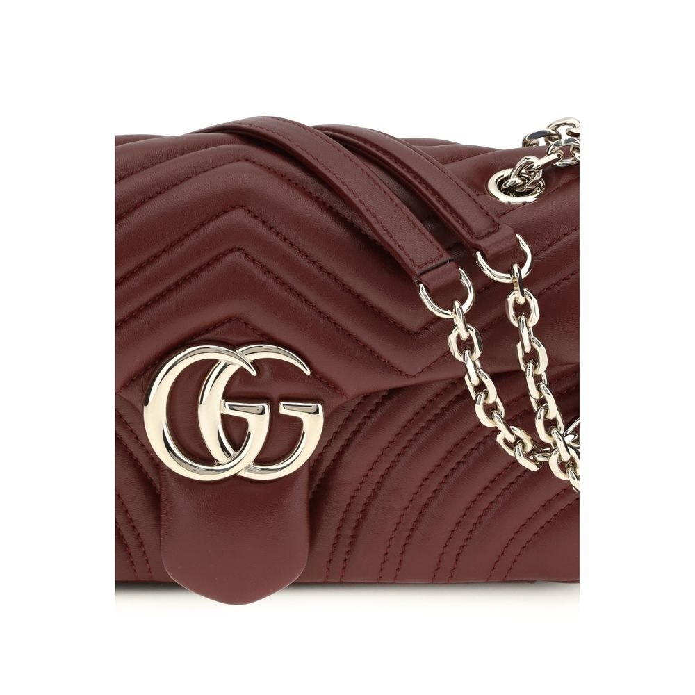 Gucci Bordeaux Calf Leather Bos Taurus Shoulder Bag