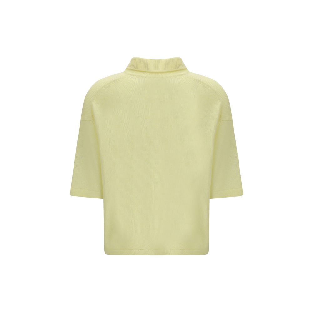 Allude Multicolor Cashmere Polo Shirt