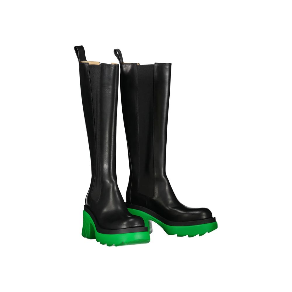 Bottega Veneta Black Leather Boots