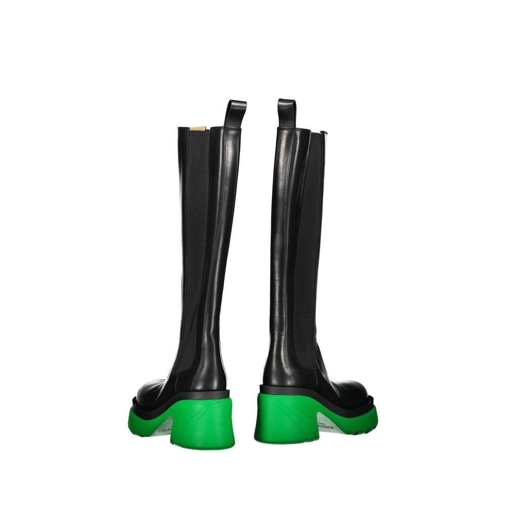 Bottega Veneta Black Leather Boots