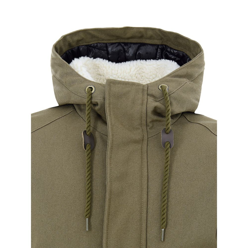 Moose Knuckles Green Cotton Parka