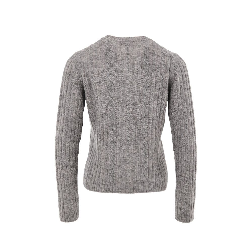 Gran Sasso Gray Wool Cardigan