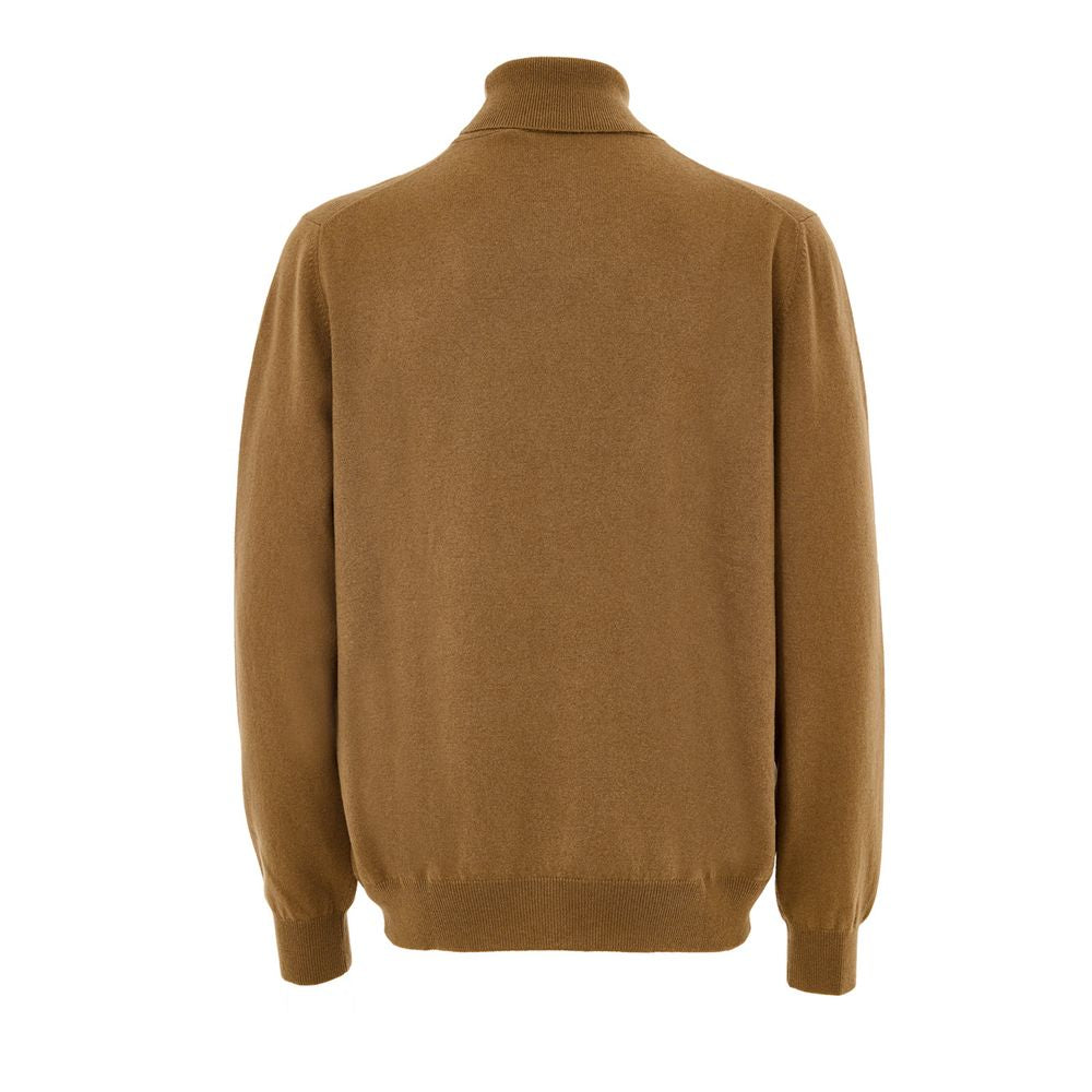 Gran Sasso Brown Wool Turtleneck