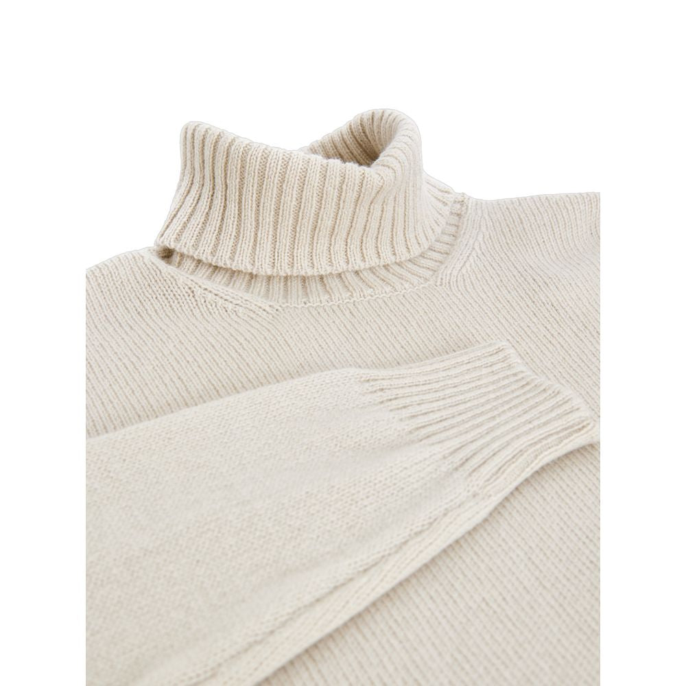 Gran Sasso Beige Wool Turtleneck