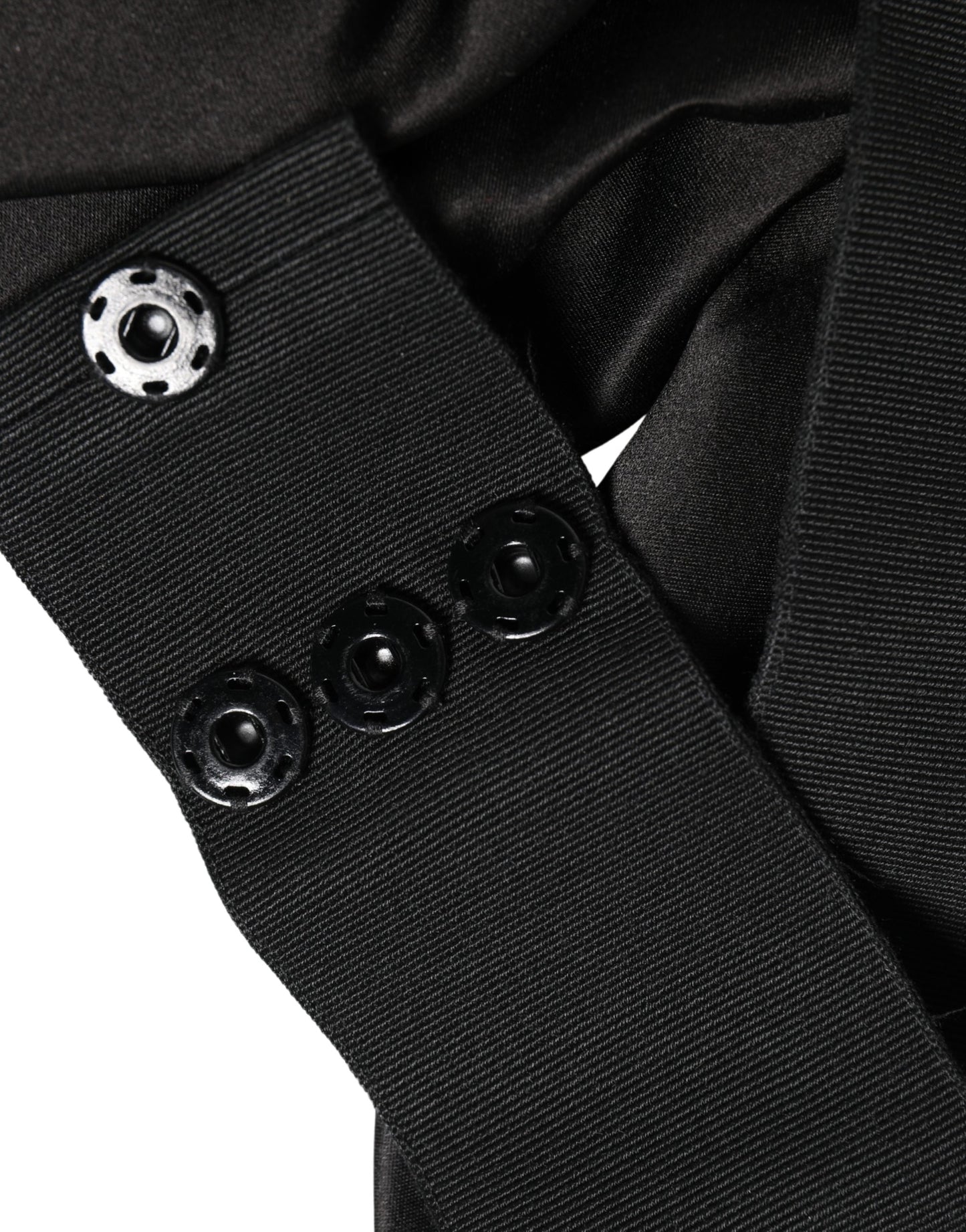 Dolce & Gabbana Black Silk Satin Sash Wide Waist Women Belt