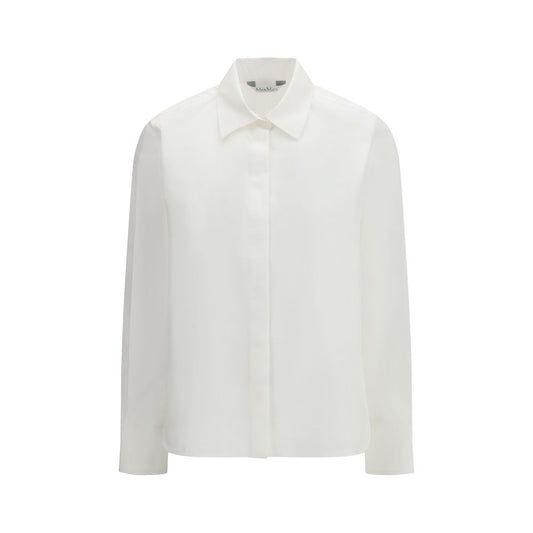 Max Mara White Cotton Dress Shirt