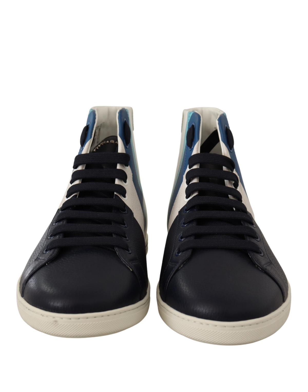Dolce & Gabbana Multicolor Leather Mid Top Sneakers Shoes