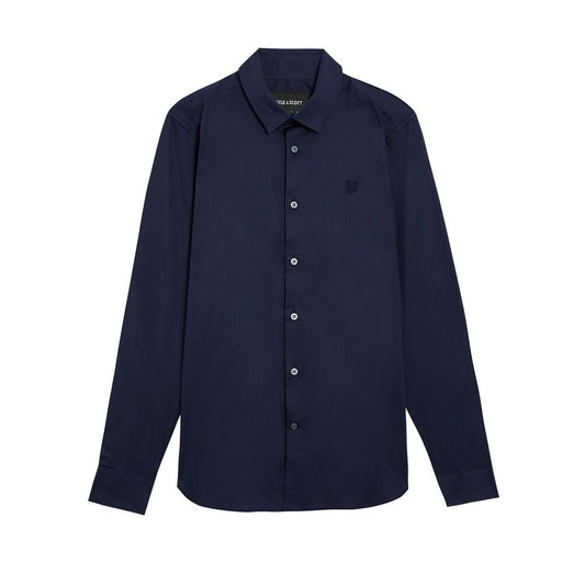Lyle & Scott Blue Cotton Dress Shirt