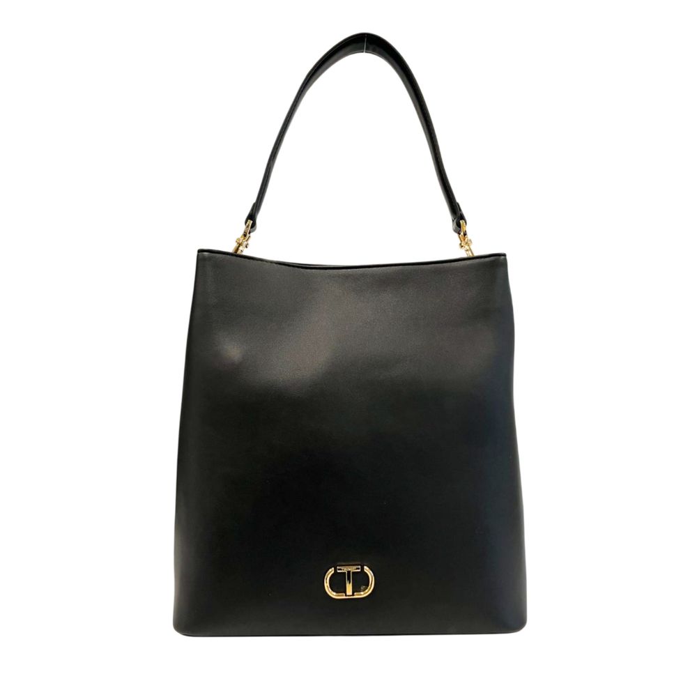 Twinset Black PU Women Shoulder Bag