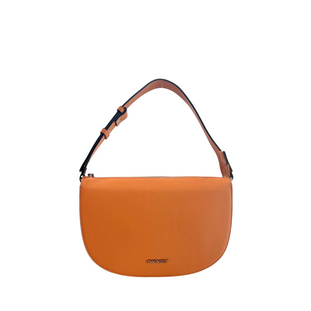 Twinset Orange Polyurethane Women Shoulder Bag