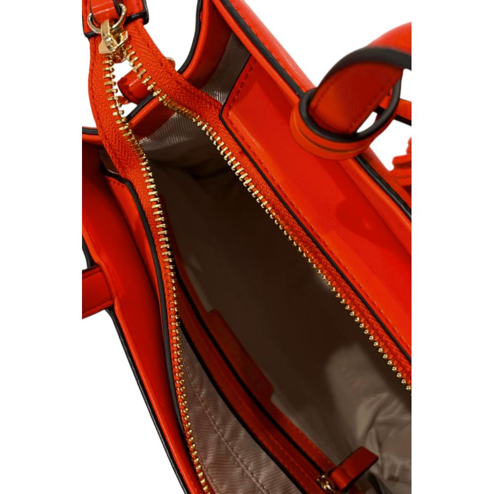 Twinset Orange Faux Leather Women Handbag