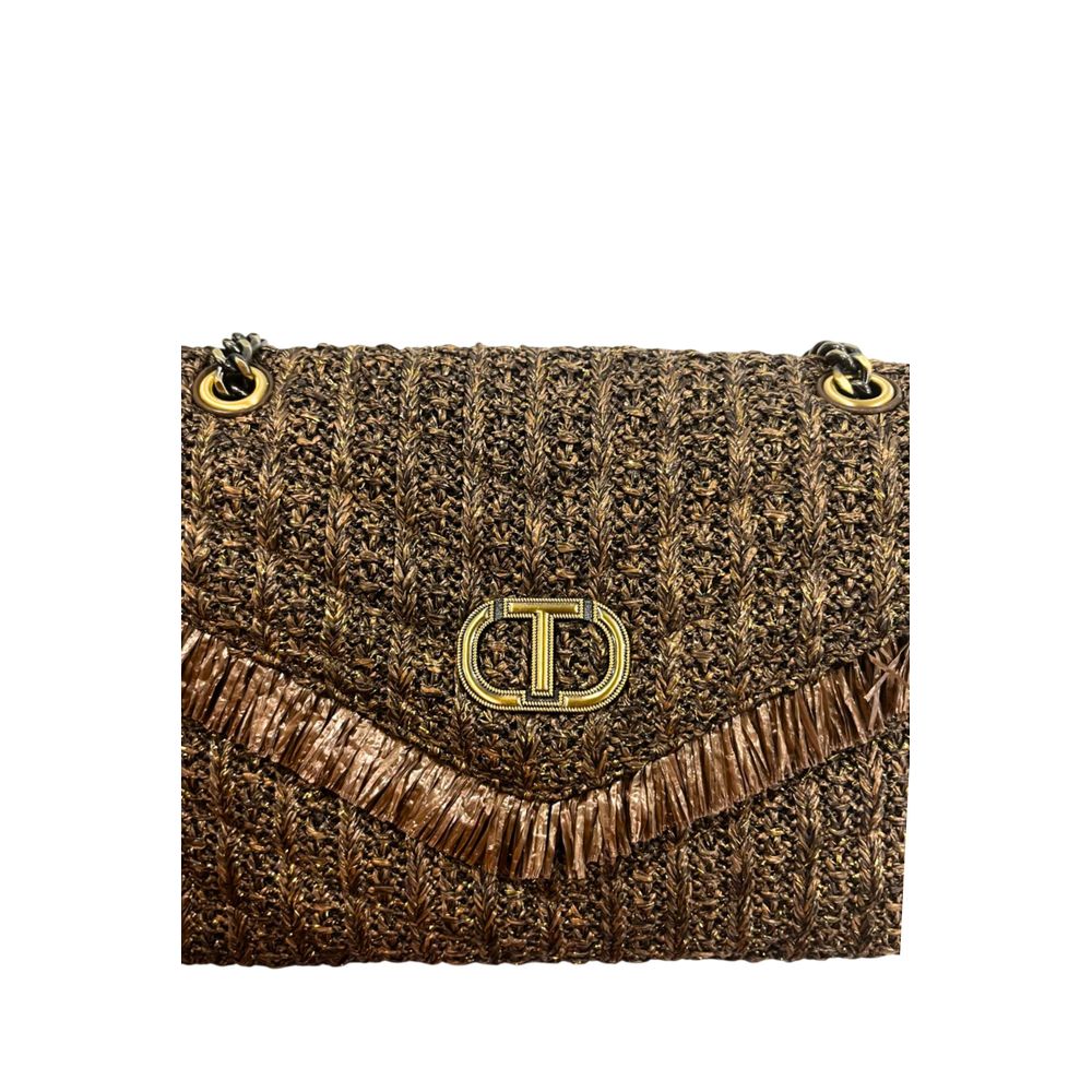 Twinset Brown Polypropylene Women Crossbody Bag