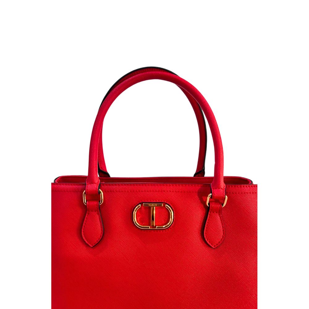 Twinset White PU Women Handbag