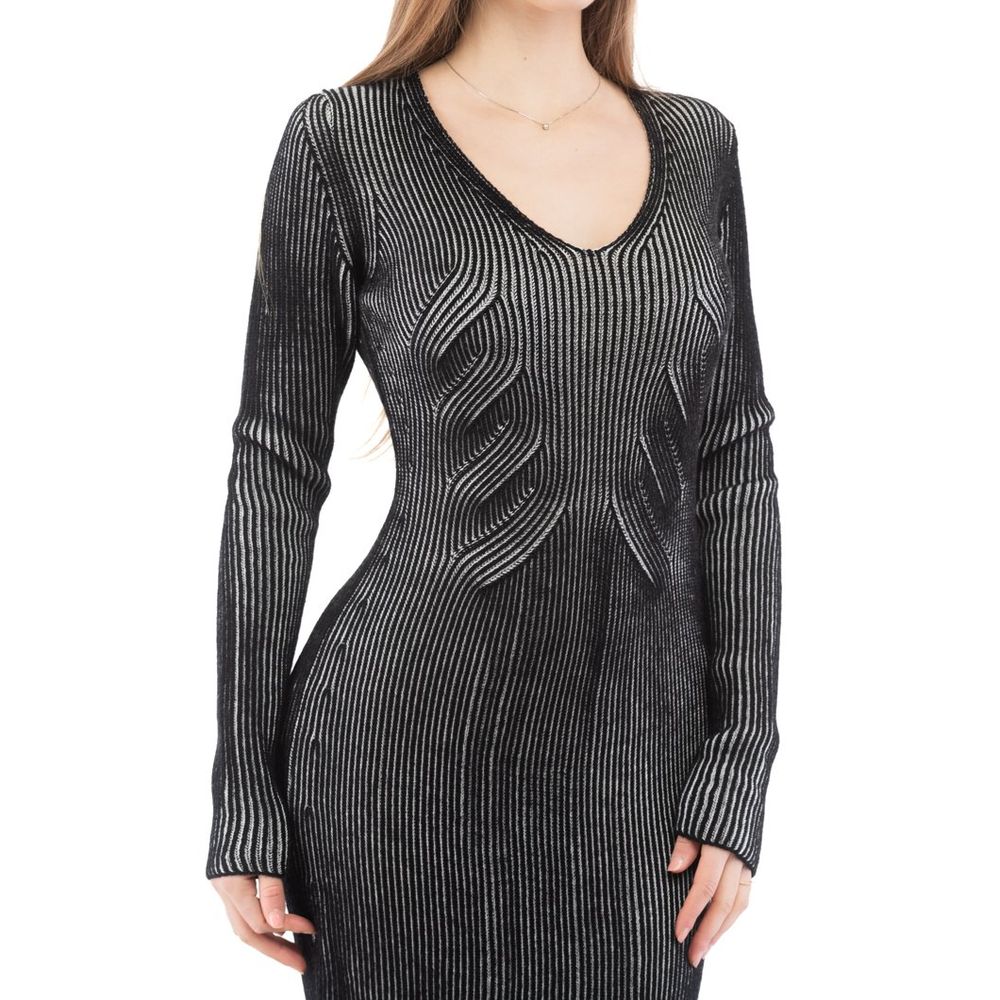 Moschino Multicolor Wool Casual Dress