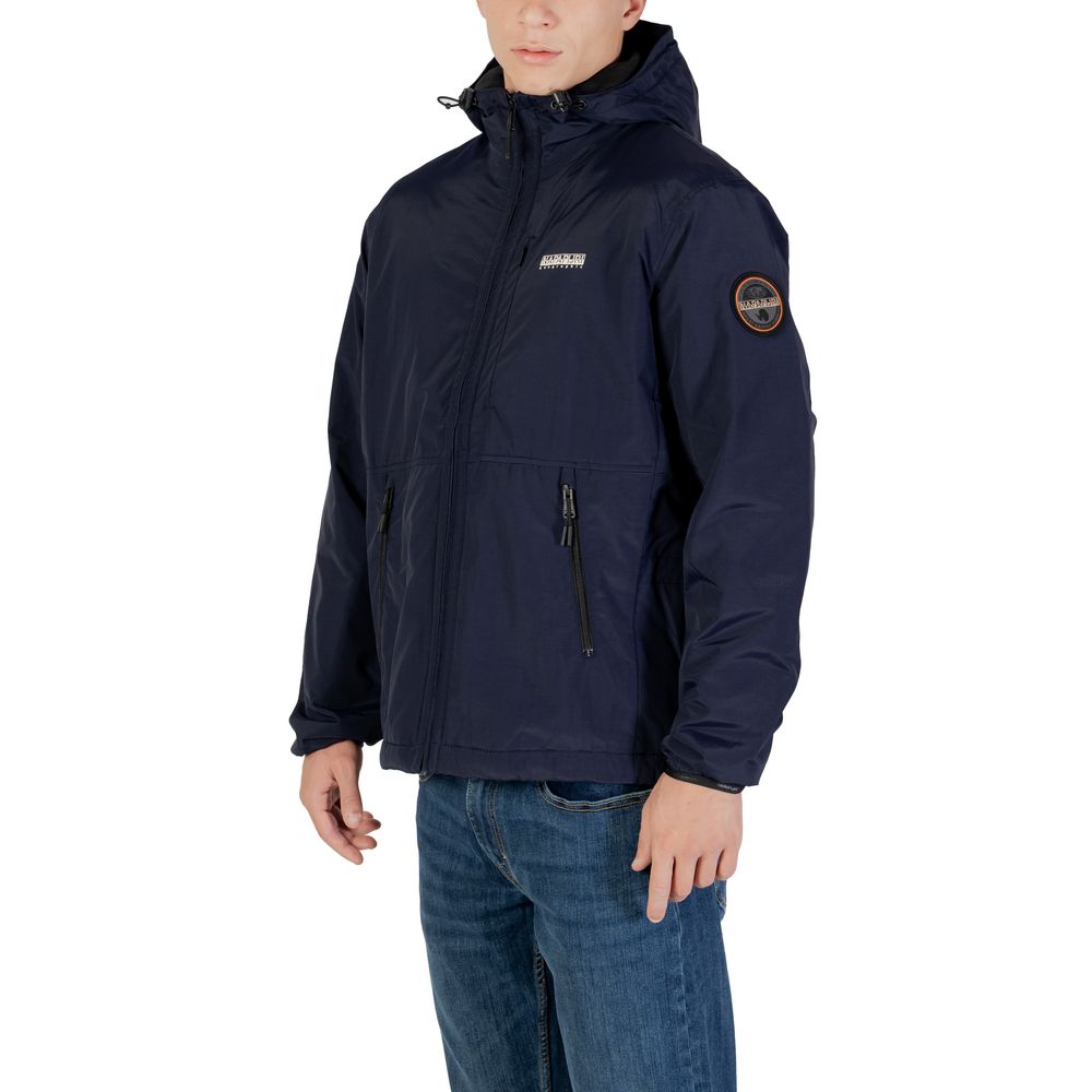 Napapijri Blue Polyamide Shell Jacket