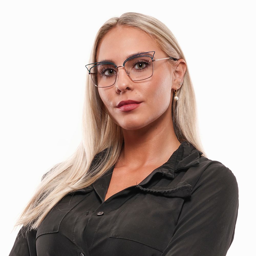Emilio Pucci Turquoise Metal Glasses (Frames)