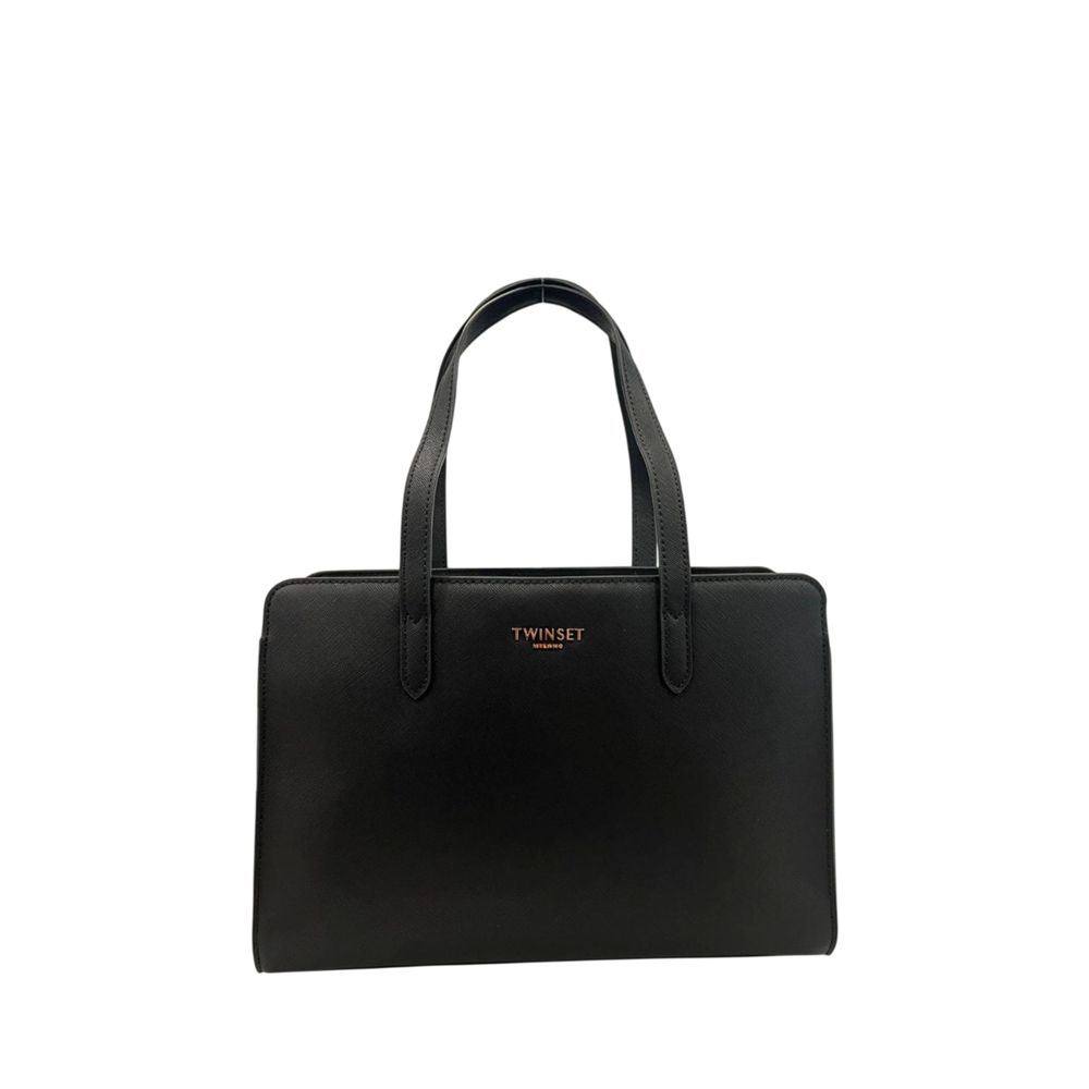 Twinset Black PU Women Shoulder Bag