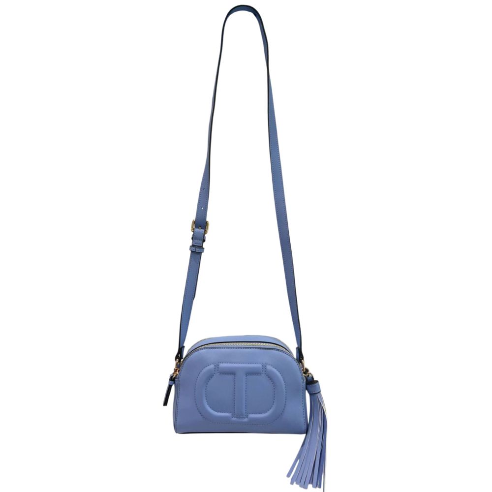 Twinset Blue PU Women Crossbody