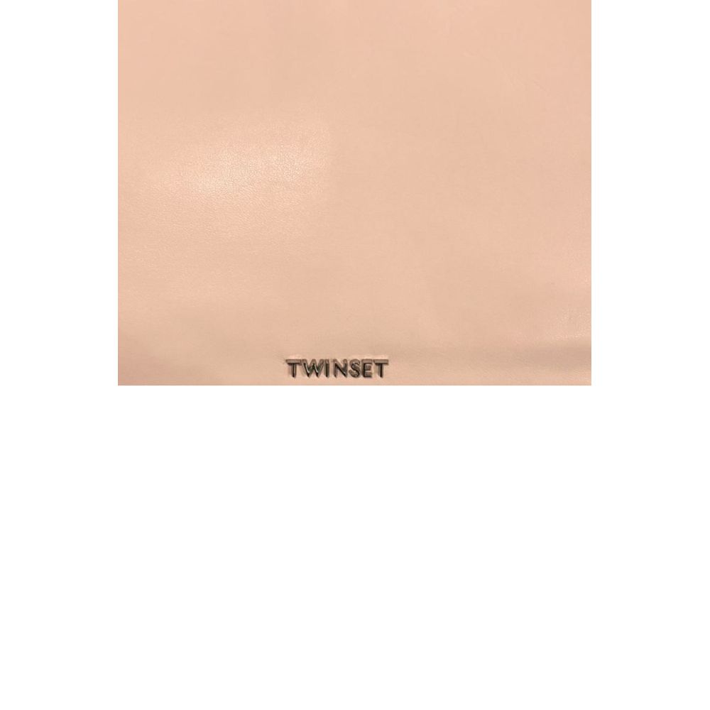 Twinset Pink PU Women Shoulder Bag