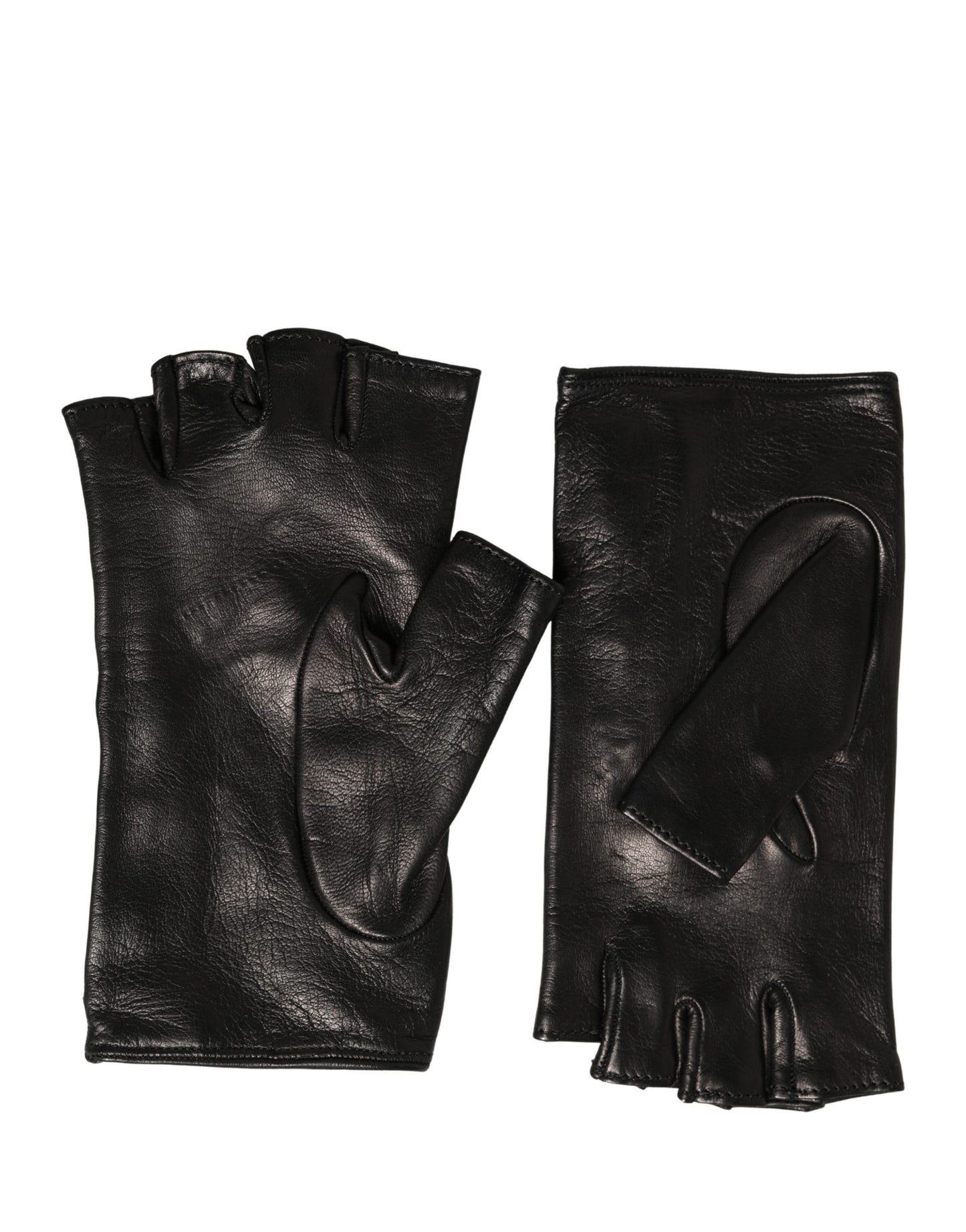 Dolce & Gabbana Women Black Embellished Wrist Length Mitten Gloves