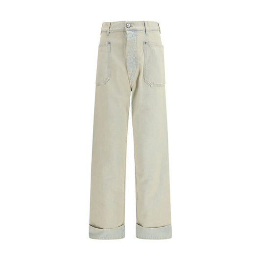 Vivienne Westwood Beige Cotton Relaxed Fit Jeans