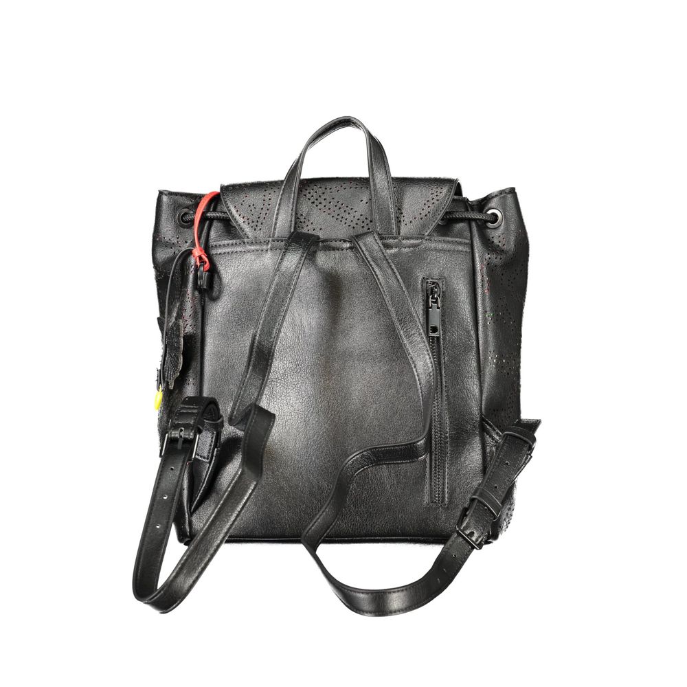 Desigual Black Polyurethane Women's Mini Backpack