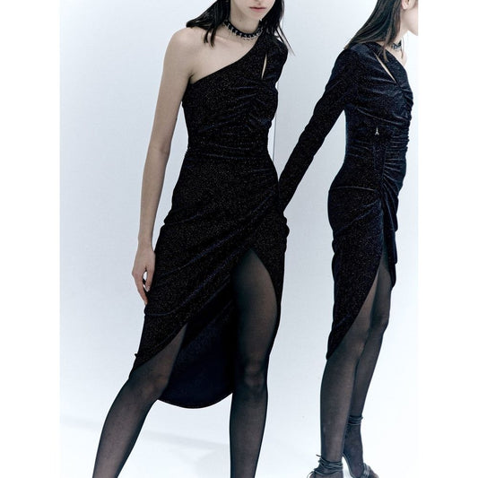 Patrizia Pepe Bicolor Polyester Cocktail Dress