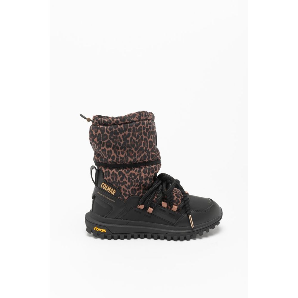 Colmar Black Polyester Ankle Boots
