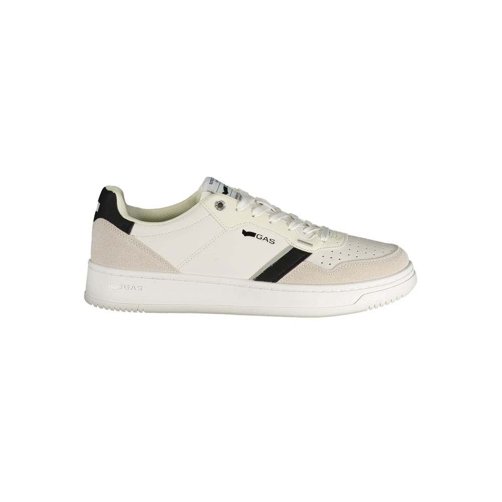 Gas White Polyurethane Men Sneaker
