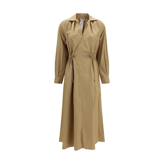 Max Mara Beige Cotton Casual Dress