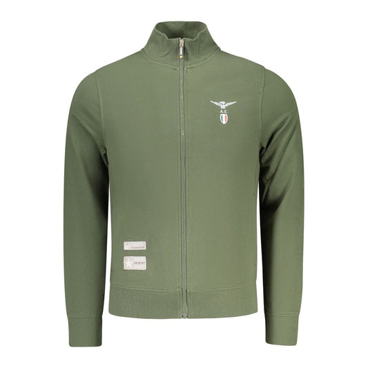 Accademia Militare Green Cotton Men Sweatshirt