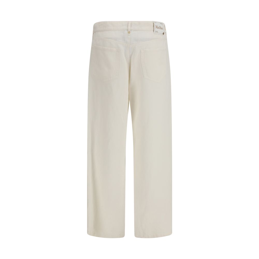'S Max Mara Beige Cotton Casual Pants