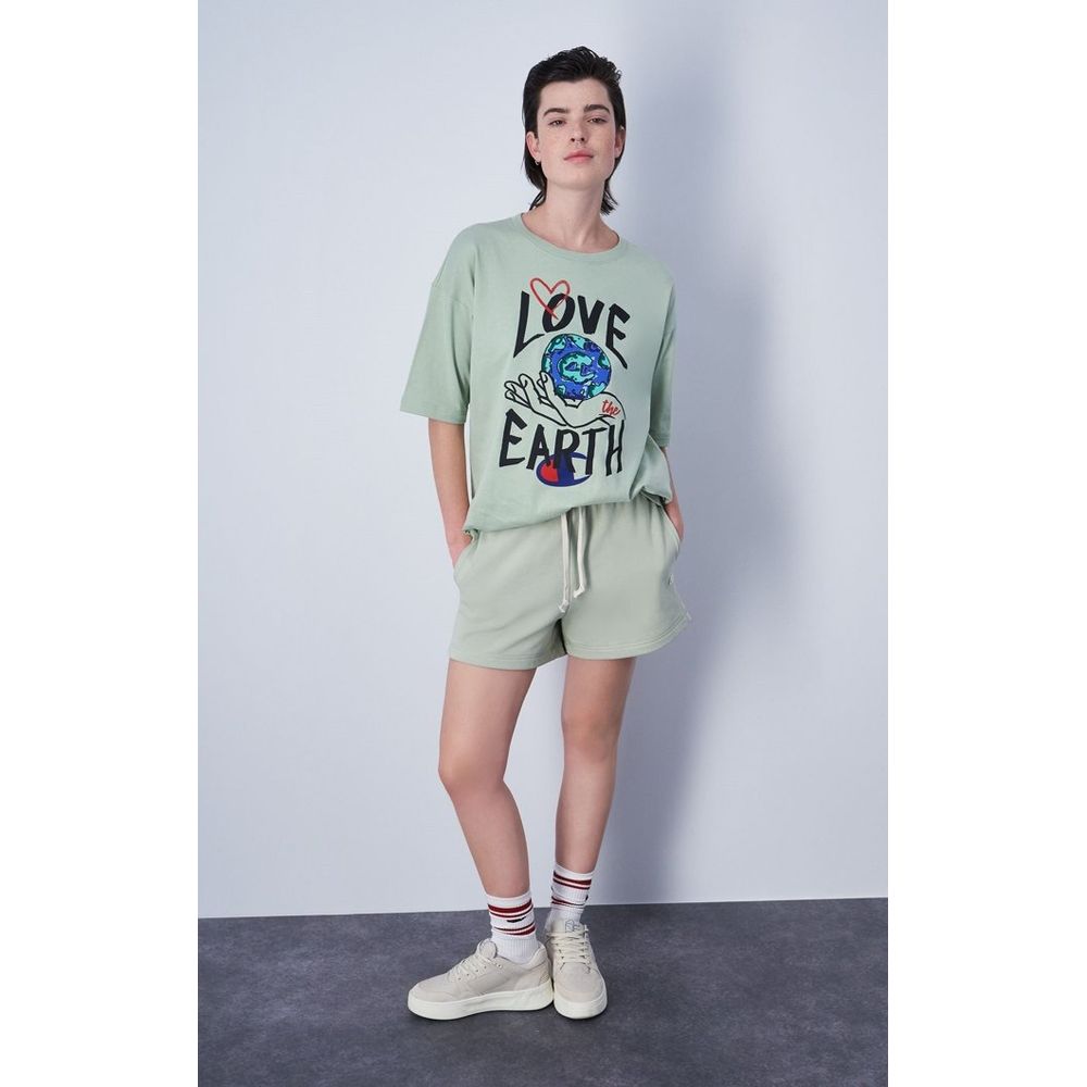 Champion Gray Cotton T-Shirt