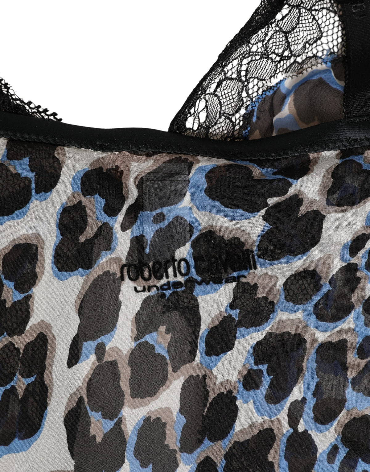 Roberto Cavalli Multicolor Leopard Babydoll Chemise Underwear