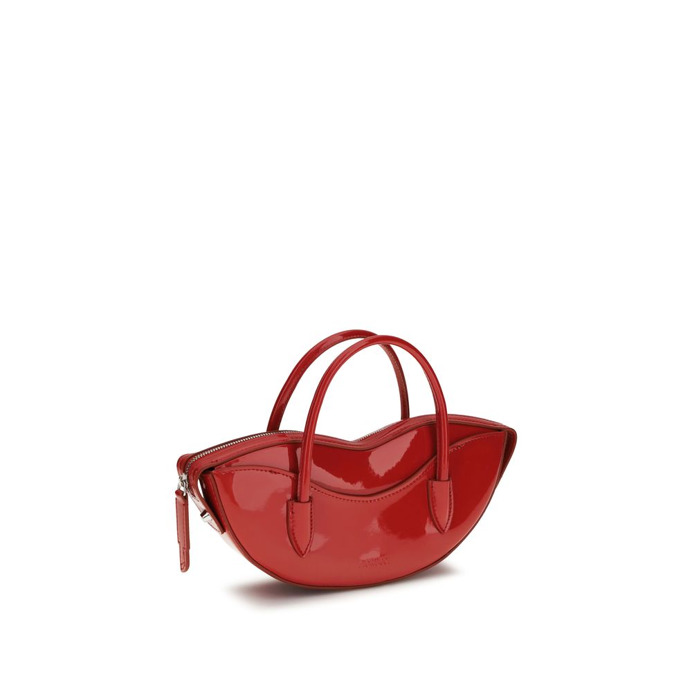 Fiorucci Red Calf Leather Bos Taurus Shoulder Bag