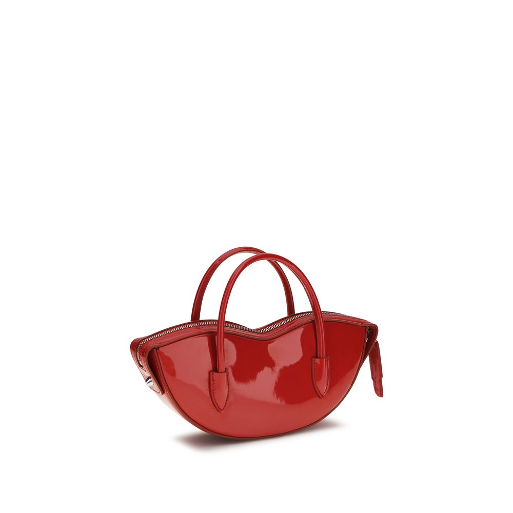 Fiorucci Red Calf Leather Bos Taurus Shoulder Bag