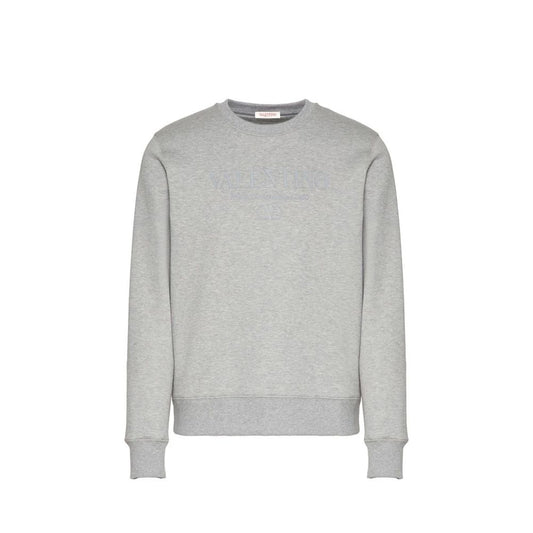 Valentino Garavani Gray Cotton Sweatshirt